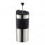 Insulated stainless steel travel mug double wall black 11.8oz / 35cl- Travel Press - Bodum