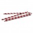White and red eco-friendly straws - Set of 50 - Lacor