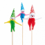 Ice cream decorations chenille clown 6 " / 15 cm assorted wood - Decoration - AZ boutique
