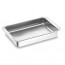 Stainless steel rectangular gratin dish 16 x 12 x 2 " / 40 x 31 x 6 cm - Lacor