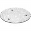 Round glass pie dish 13.4" / 34cm with heart design - Heart - Leonardo