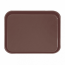 Round anti-slip bar tray brown fiber 20 x 15" / 51 x 38 cm - AZ Boutique