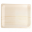 Disposable rectangular wooden tray natural color 26.5x21.5x2cm / 10x8x0.7" - Set of 50