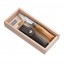 Box set knife n°8 with olive wood handle, stainless steel blade and sheath - Multifonction - Opinel