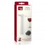 White steel vacuum pump set + 2 bottle stoppers - Vacu Vin