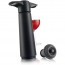 Black stainless steel vacuum pump with 1 stopper - Accessoires vin - Vacu Vin