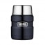 Stainless steel insulated food flask 45cl / 16oz blue - King - Thermos