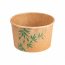 Icecream tubs 8oz / 240 ml green leaves patterns - Set of 2000 - Feel Green - AZ Boutique