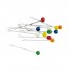 Escargot fork - 2 pikes - Batch of 12 - Matching colors - Paderno