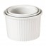 Porcelain deep pleated ramekin 5oz / 16cl (3" / 8cm) white - Collection Générale - Pillivuyt