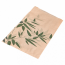 Brown kraft bag 3kg 32g/m² 10x3x14" (26x8x35cm) green leaves patterns - Set of 250 - Feel Green - AZ Boutique