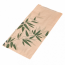 Brown kraft pastry wrapper 32g/m² 6x3x10" (14x7x26cm) green leaves patterns - Set of 500 - Feel Green - AZ Boutique