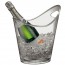 Oval wine bucket in transparent acrylic - Bucket - Paderno
