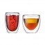 Set of 4 double wall glasses 2.7oz / 8cl / 11.8oz / 35cl - Pavina - Bodum