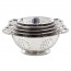 Set of stainless steel strainer 18cm, 22cm, 24cm, 26cm et 28cm / 7", 8.6", 9.4", 10" and 11" - Cosy & Trendy