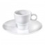 Porcelain mocca saucer 9" / 15cm white - Louna - Pillivuyt