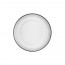 White porcelain coffee saucer 4,9" / 12.5cm with black pattern in relief - Ginseng Black - Chef & Sommelier