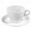 Porcelain breakfast saucer 6" / 16cm white - Set of 12 - Bourges - Pillivuyt