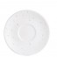Sous-tasse blanche avec motif goutte d'eau 16.5cm en porcelaine - Water Pearl - Chef & Sommelier