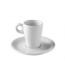Porcelain coffee espresso saucer 5" / 12.3cm white - Fluto