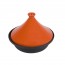 Sandstone black and orange tajine 30cm  / 11.8" - Funcooking - Cosy & Trendy