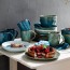 Ceramic coffee cup 14,5oz / 43cl blue - Set of 6 - Leonardo
