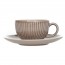 Tasse et soucoupe taupes patines 29cl - Epis - Cosy & Trendy