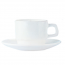 Breakfast cup and saucer - Restaurant Uni - Arcoroc