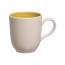 Sandstone mug 12oz / 35cl beige and yellow - Set of 6 - Turbolino - Cosy & Trendy
