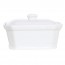 White rectangular terrine pâté with lid 17 x 11,5 x 7,5cm / 6.7 x 4.3 x 2.8" - Cosy & Trendy