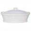 White oval terrine pâté with lid 20.2x12.5cm - Cosy & Trendy