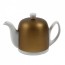 White teapot 4 cups 24oz / 70cl - Alu bronze bell - Salam - Guy Degrenne