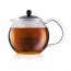 Tea press with glass handle and colored plastic lid 17oz / 50cl - Assam - Bodum