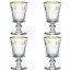 Wine glass 8oz / 24cl gold rim - Abeille - La Rochère