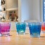 Water glass in assorted colours 8,5oz / 25cl - Set of 6 - Vario Struttura