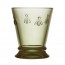 Olive green water goblet 8.8oz / 26cl - Abeille - La Rochère