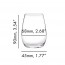 O WINE Spirits glass 23.5cl crystal Riedel
