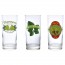 High shape glass lemonade mint strawberry 10 oz / 29 cl - Set of 3 - Durobor