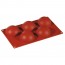 Flexible silicone mold - 5 half-spheres - Paderno 