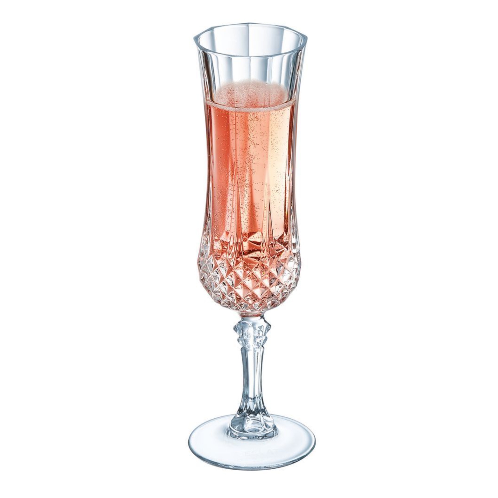 Set 12 Cut Crystal Amethyst Champagne Flutes. — La Maison Supreme Ltd.